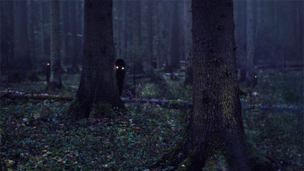 There are  creepy spirits in this gif