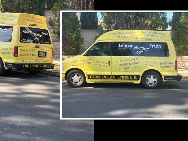 There is a John Lennon conspiracy theory van Parked on my street