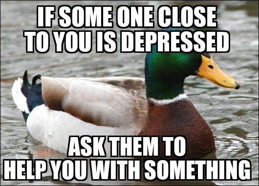 There is no one piece of advice that can help everyone dealing with depression but this one helped me