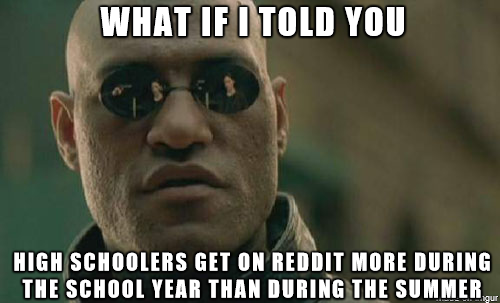 There is no such thing as summer reddit
