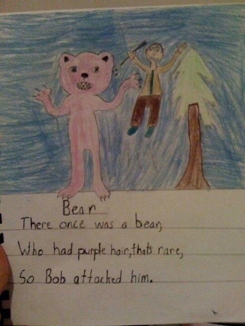 There once was a bear