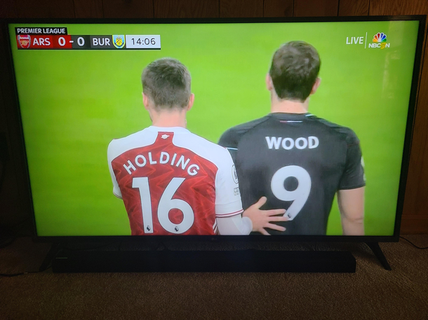 There some strange pairings during the Arsenal game today Nearly spat out my beer