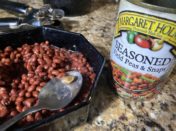 There was a single snap in my Seasoned Peas amp Snaps