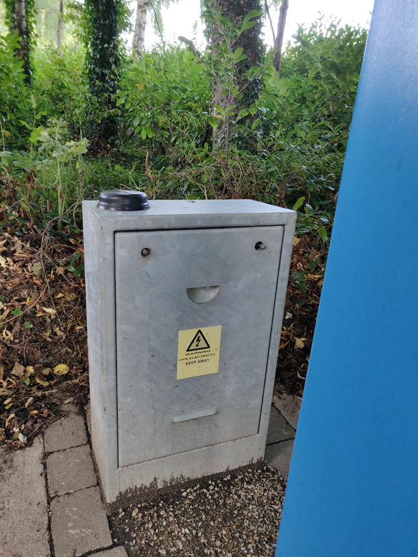 Theres an unusually happy electrical box on my university campus