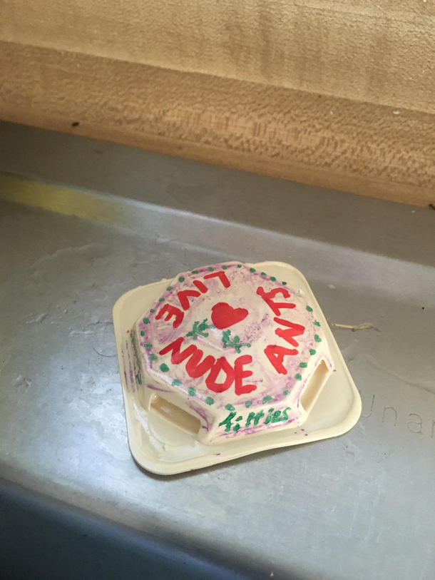 Theres been a lot of ants in my kitchen so I made them a strip club so they would feel more comfortable and welcome