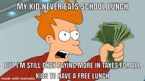 Theres no such thing as a free lunch - Why the hell not Clearly it is possible