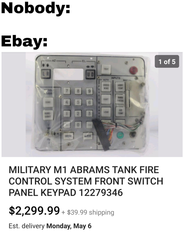 Theres some weird stuff on Ebay