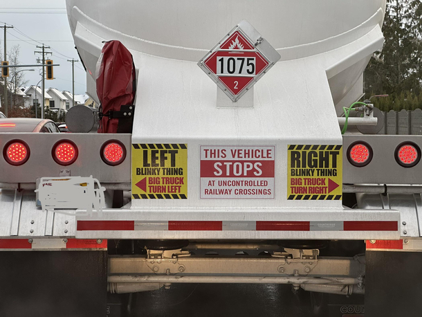 These big truck turn warnings
