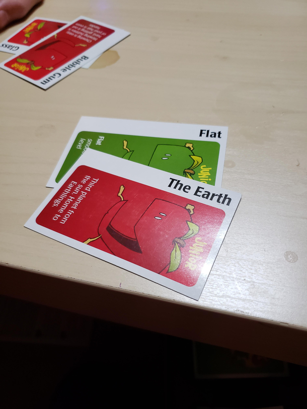 These cards were played by a kid I was babysitting last night 