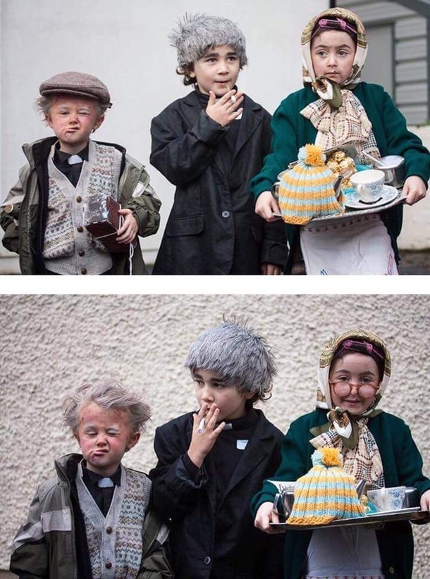 These Irish kids and their Father Ted costumes