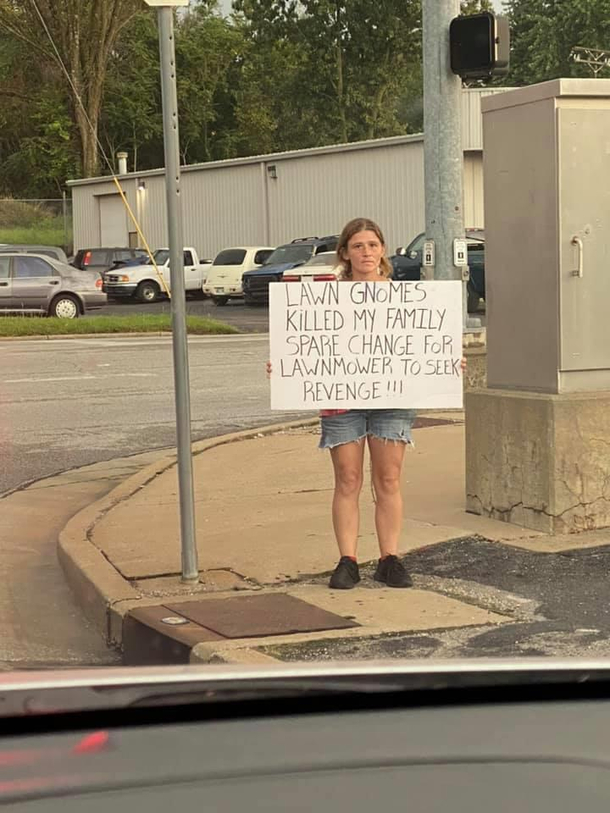 These panhandlers are getting creative