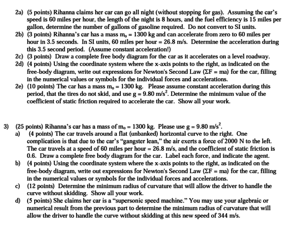 These questions make up half of a midterm my professor assigned in  He was either completely clueless or knew exactly what he was doing