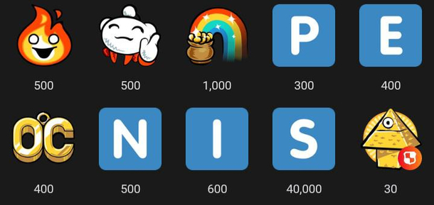 These reddit awards