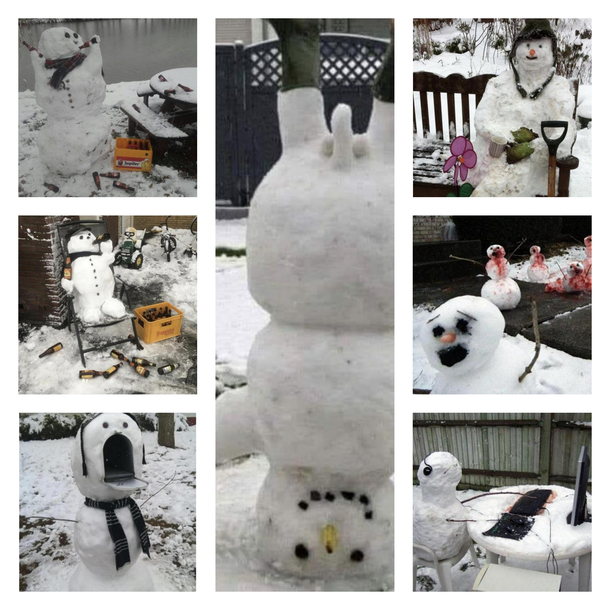 These snowmen