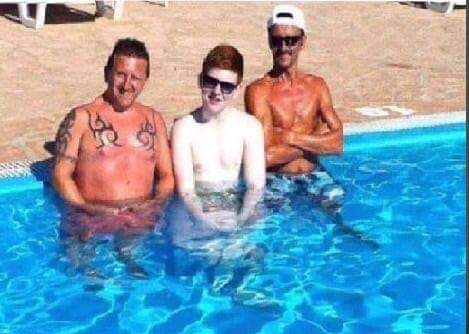 These two brave men at a haunted swimming pool