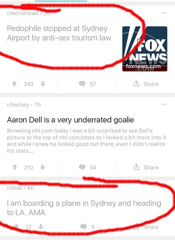 These two headlines on my main feed