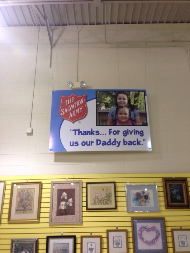 They accidentally donated their dad