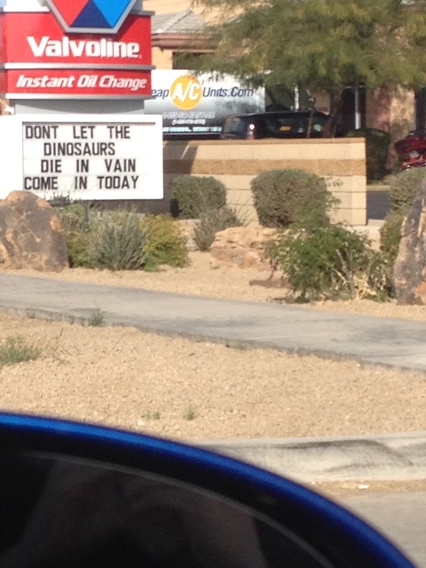 They change this sign every month Always a win