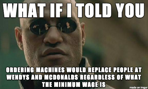 They cost much less than hiring a person at any wage make less mistakes and are more efficient