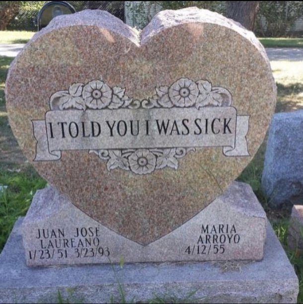 They died doing what they loved saying I told u so
