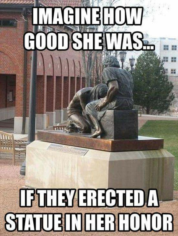 They erected a monument in her memory