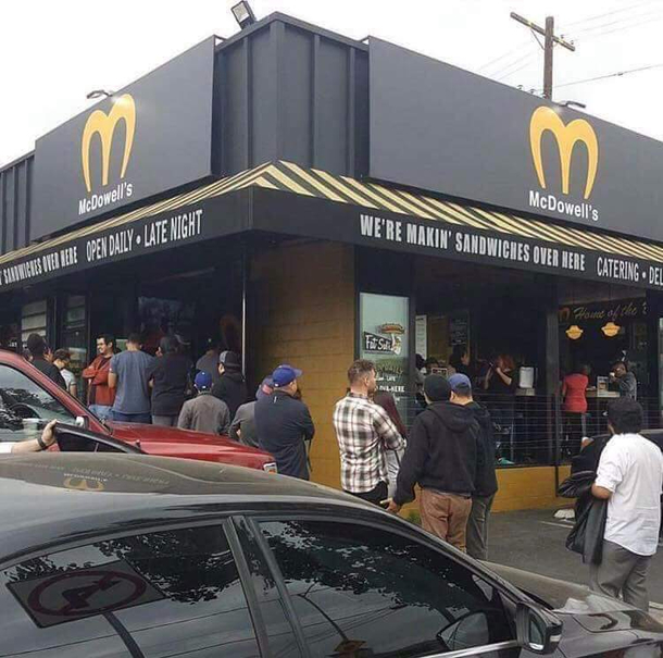 They got the Golden Arches mine is the Golden Arcs