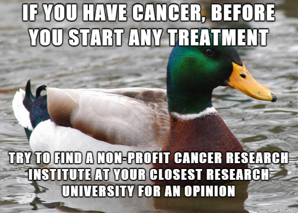 They just know more and have better access to trials
