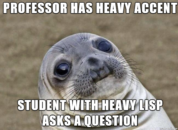 They spent a good five minutes just figuring out what the other was saying