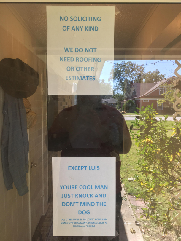They still come to the door
