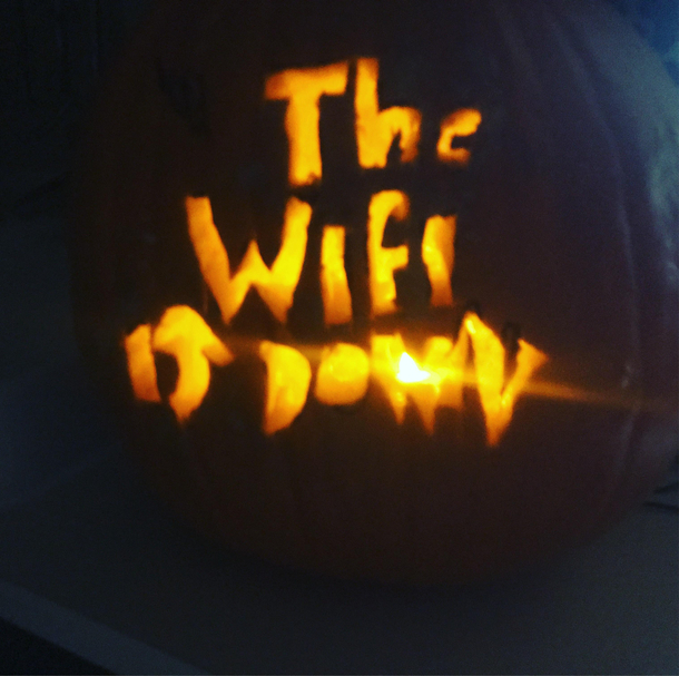 They told me to carve the scariest thing I could think of