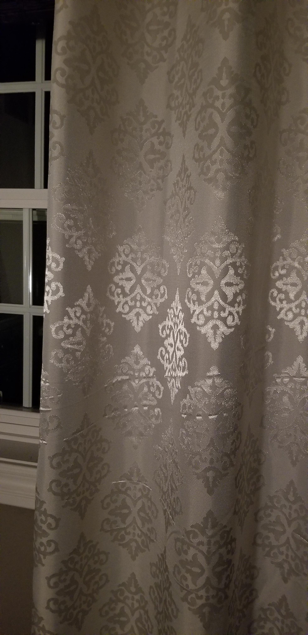 Theyre staring at me this morning I noticed that my curtains have little squinty frowning warrior faces on them cannot unsee