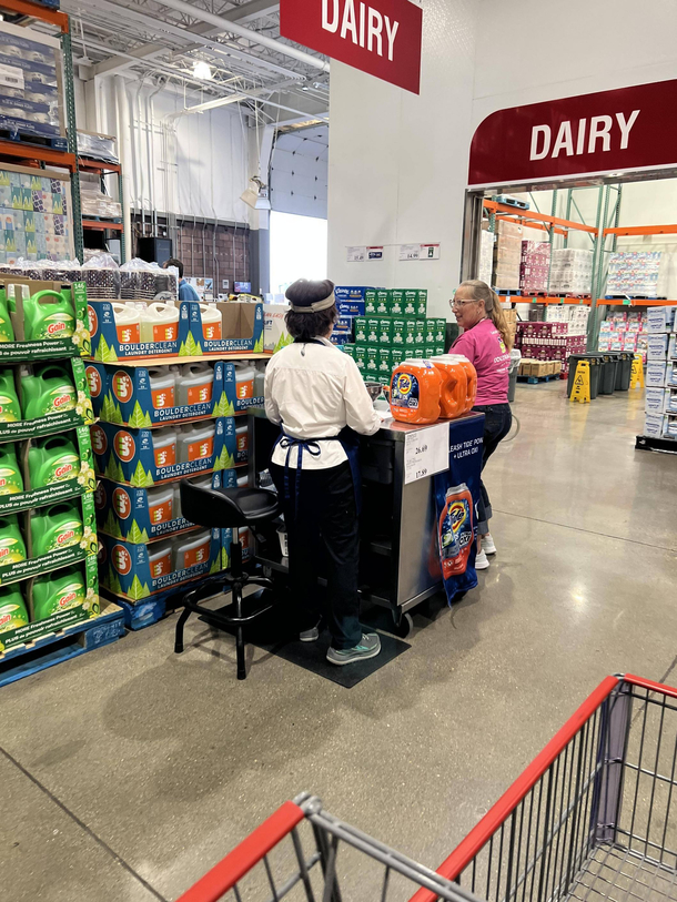Theyve got the good snacks out at Costco today
