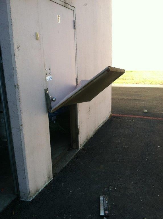 Thieves hit our store last night This is how they circumvented the door alarm