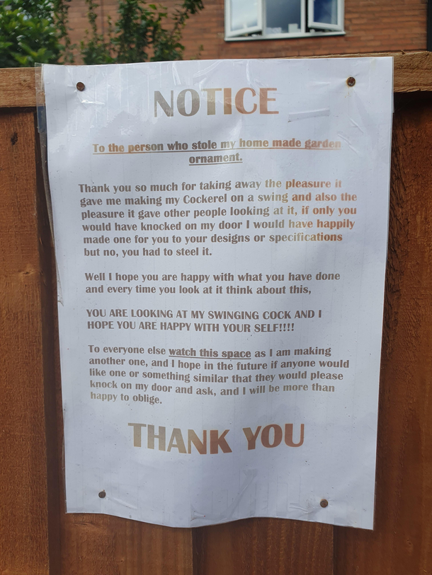 Things are kicking off in my neighbourhood