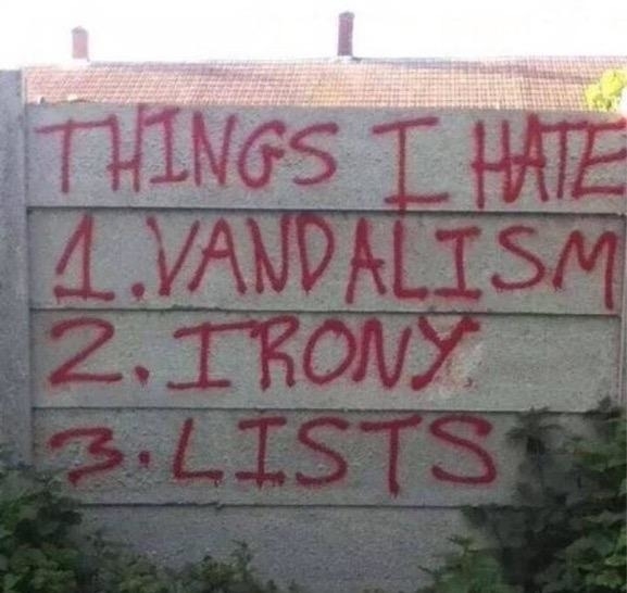 Things I hate