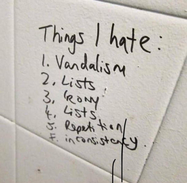 Things I hate