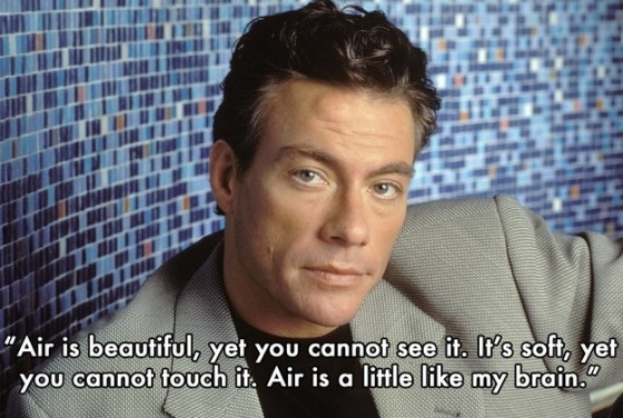 Things Jean-Claude van Damme said
