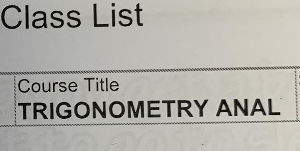 Think I signed up for the wrong class