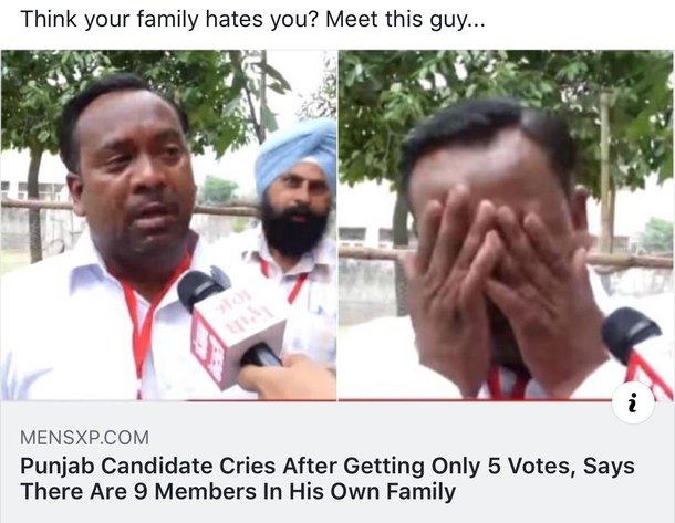 Think your family hates you