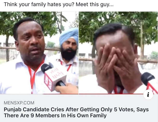 Think your family hates you