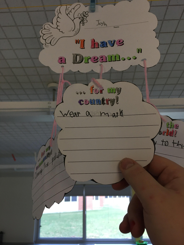 Third Grader has a Dream