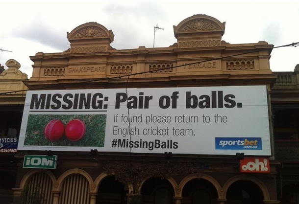 This ad for English cricket team