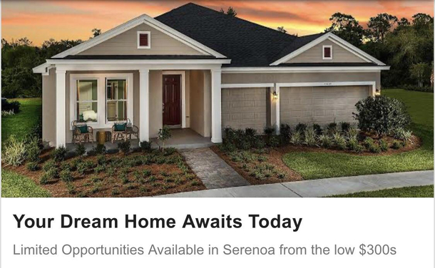 This ad showed up while I was browsing Apparently the home of my dreams doesnt come with a driveway