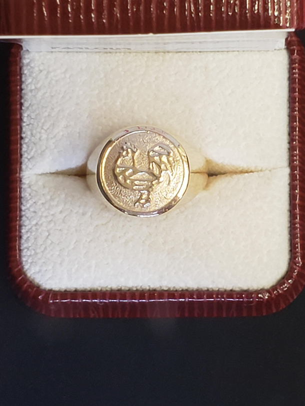 This afternoon at the pawn shop a gentleman called the store asking if we took cock rings I laughed and said no then  min later he came in with this