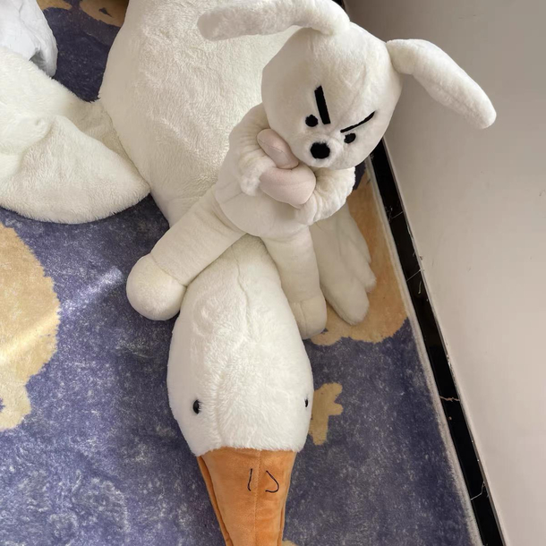 This angry tattooed rabbit should be able to scare away the bad guys and protect my home