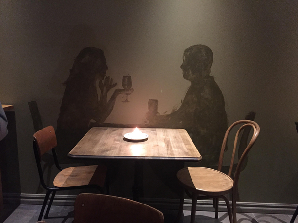 This art at my go-to restaurant