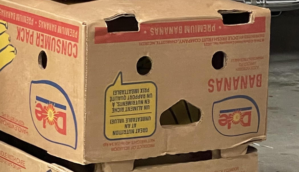 This banana box has seen some shit