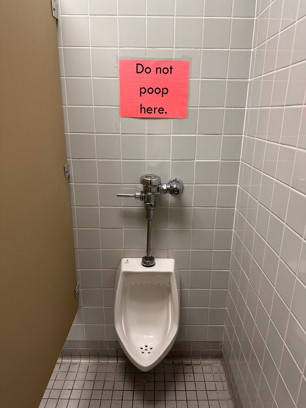 This bathroom has seen some shit