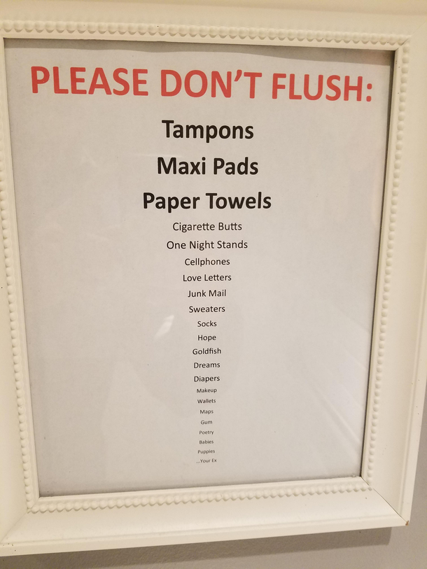 This Bathroom Sign