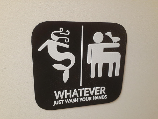 This bathroom sign